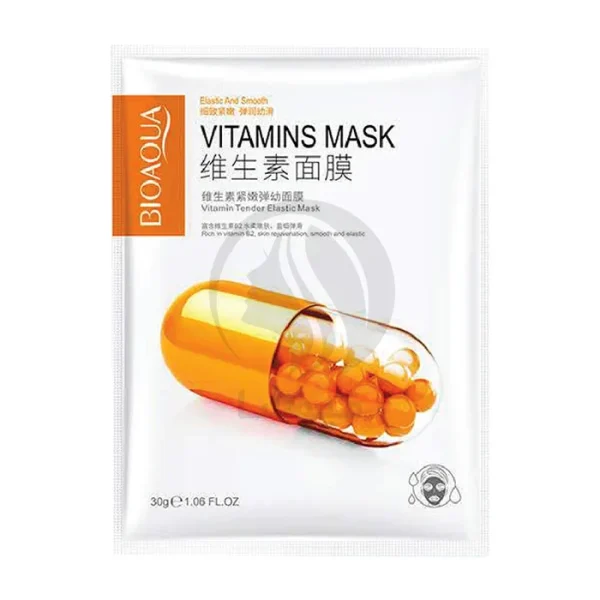خرید و قیمت ماسک صورت بایو اکوا مدل ویتامینه نارنجی کپسولی
