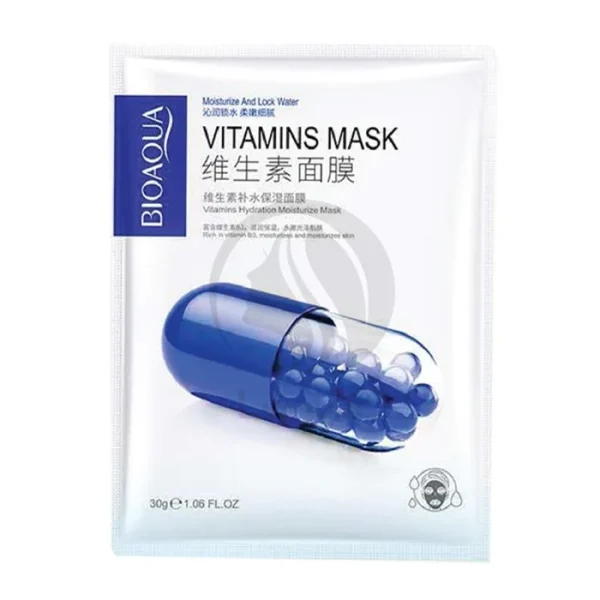 خرید و قیمت ماسک صورت بایو اکوا مدل ویتامینه آبی کپسولی (30 گرم)